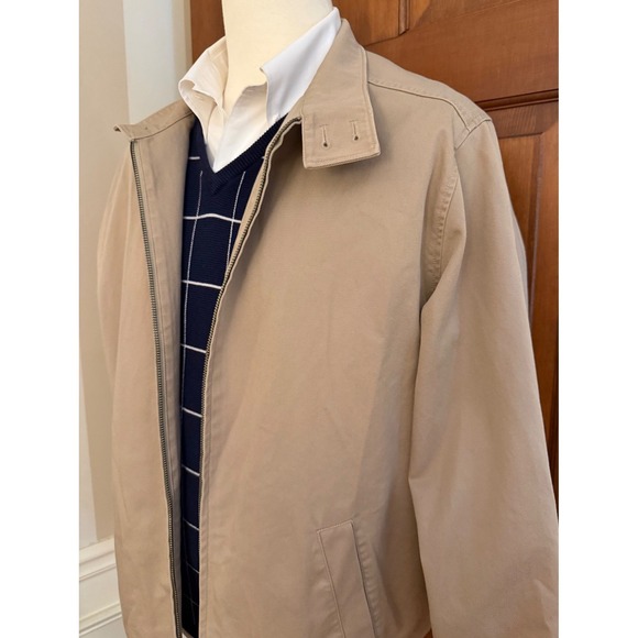 Lands' End Other - Lands' End Canvas Jacket Mens‎ XL (46-48) Tan Full-Zip Business Casual Weekend